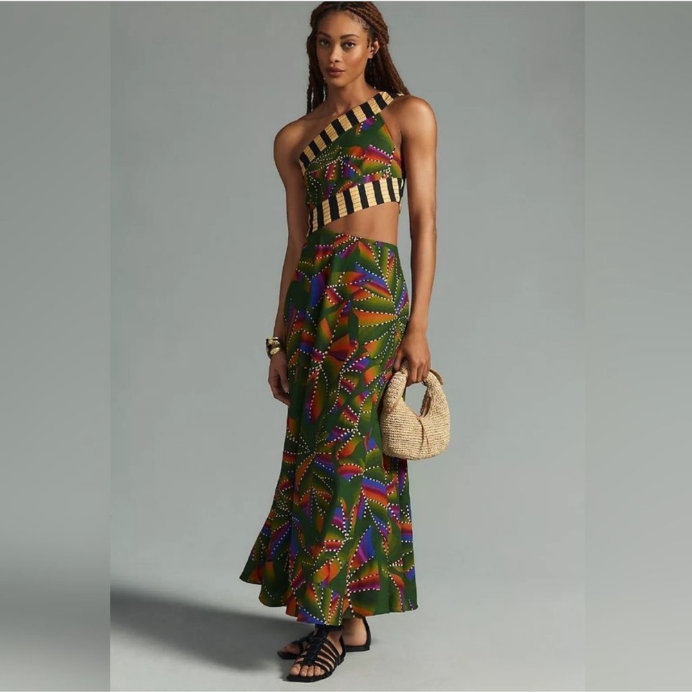 Farm Rio mixed prints dress